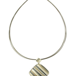 Origin Jewelry - Southwest style multi strand pendant: Grey Gold