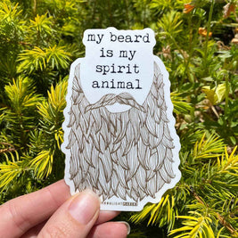 My Beard Is My Spirit Animal - Stickers - CLOSEOUT SALE