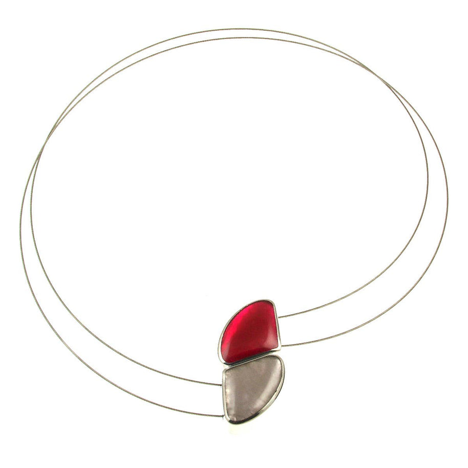 Magenta Pendant Necklace