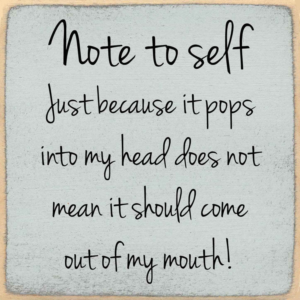 Note To Self