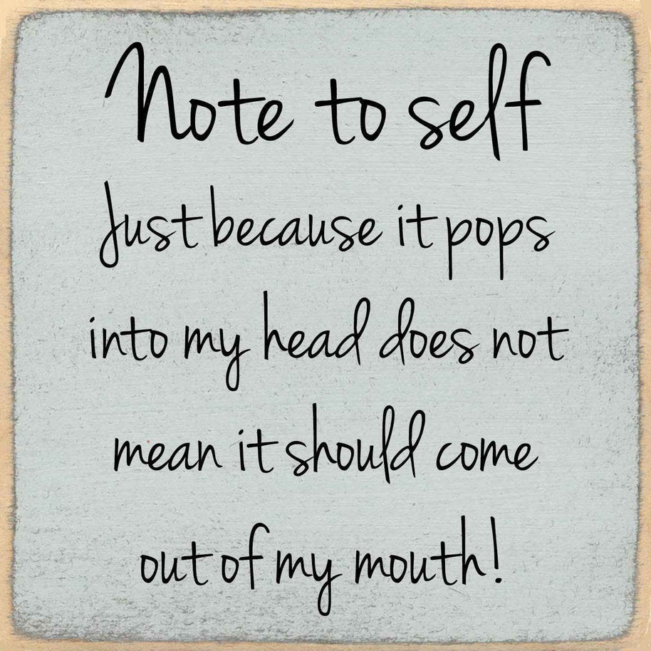 Note To Self