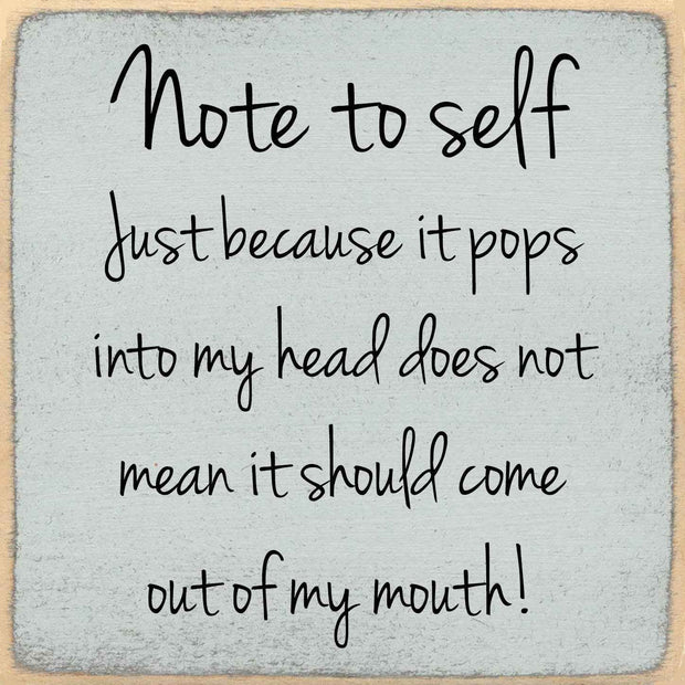 Note To Self