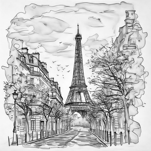 Springtime in Paris DIY Painting Art Kit