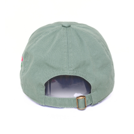 FLOWERS with butterfly Side Embroidered Baseball Cap