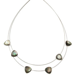 Black Shell Floating Necklace