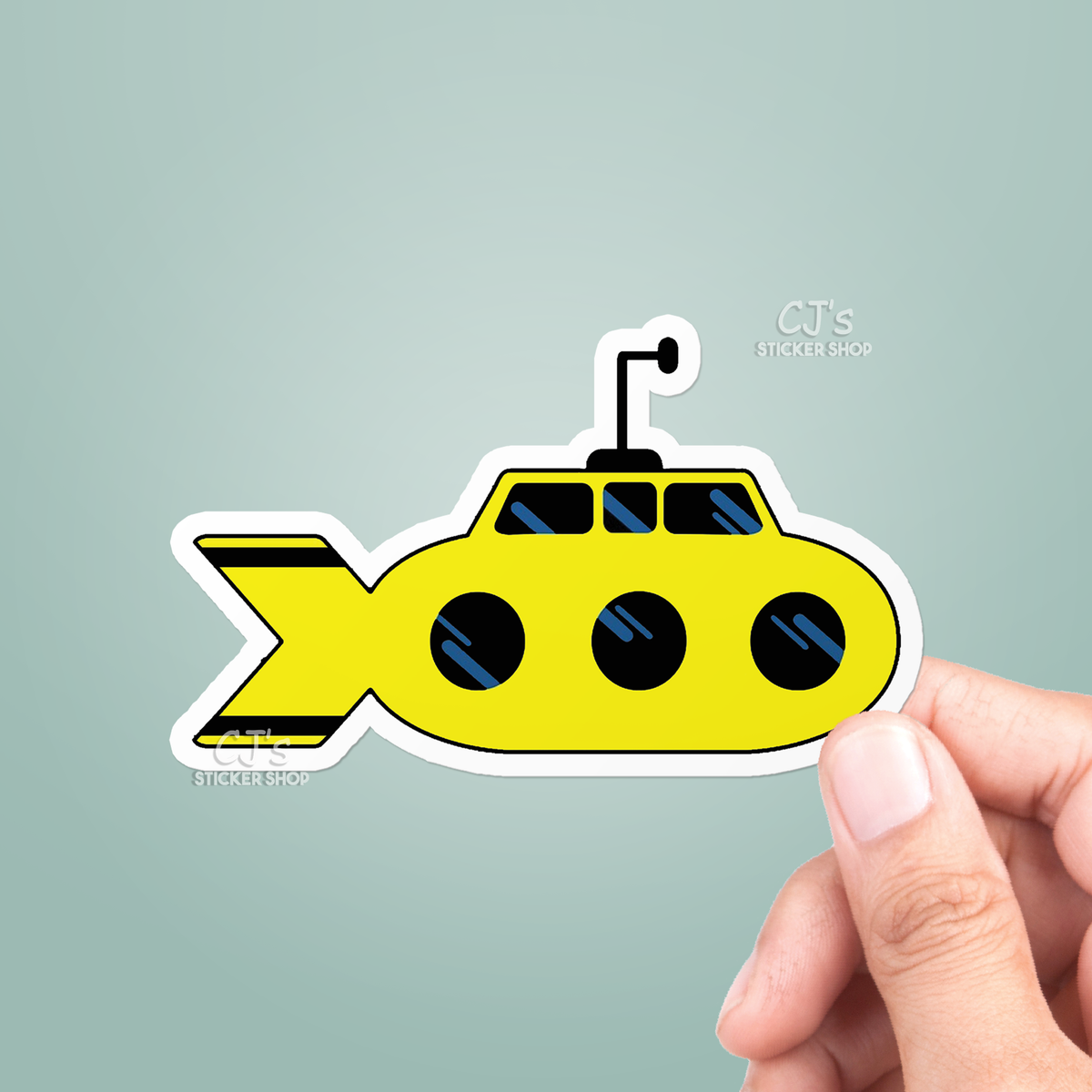 Yellow Submarine Sticker Vinyl Decal: 3