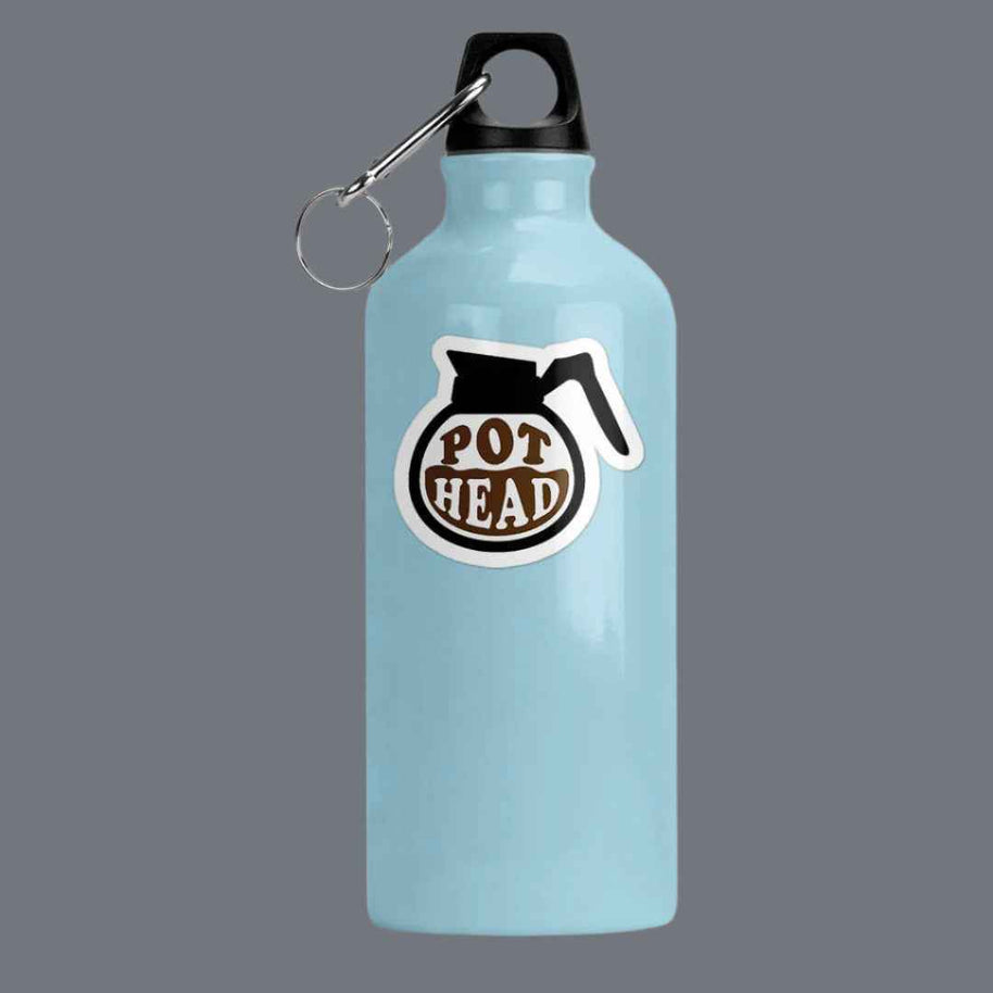Coffee Pot Head Sticker Vinyl Decal: 3