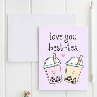Love You Best Tea - Cute Greeting Cards - SALE