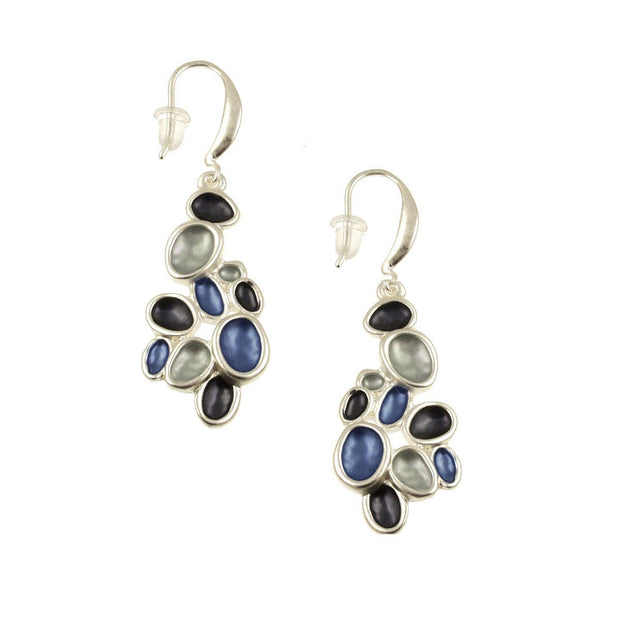 Origin Jewelry - Satori Coral Earrings  Multi: Silver Blue