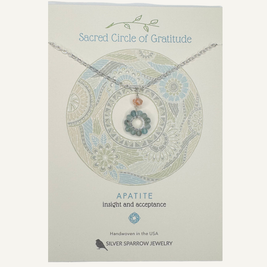Silver Necklace -         Sacred Circle of Gratitude - THE SILVER RIPPLE