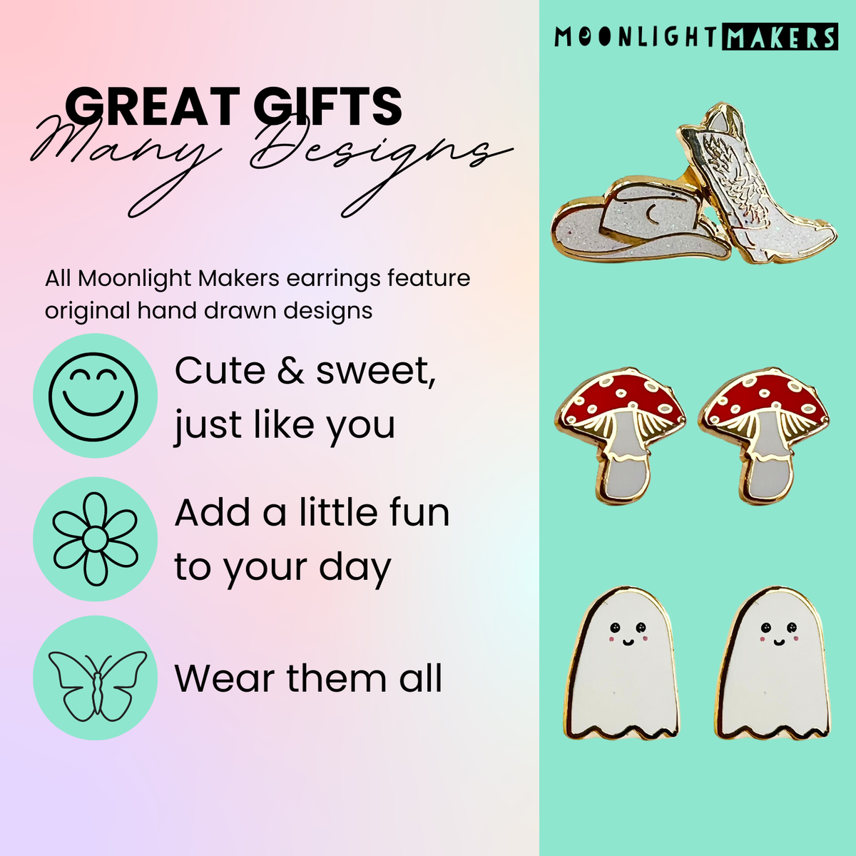 Cowboy Boot & Hat Earrings