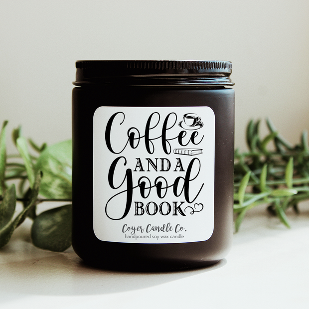 9 oz Jar Candle - Coffee and a Good Book Candle ☕️