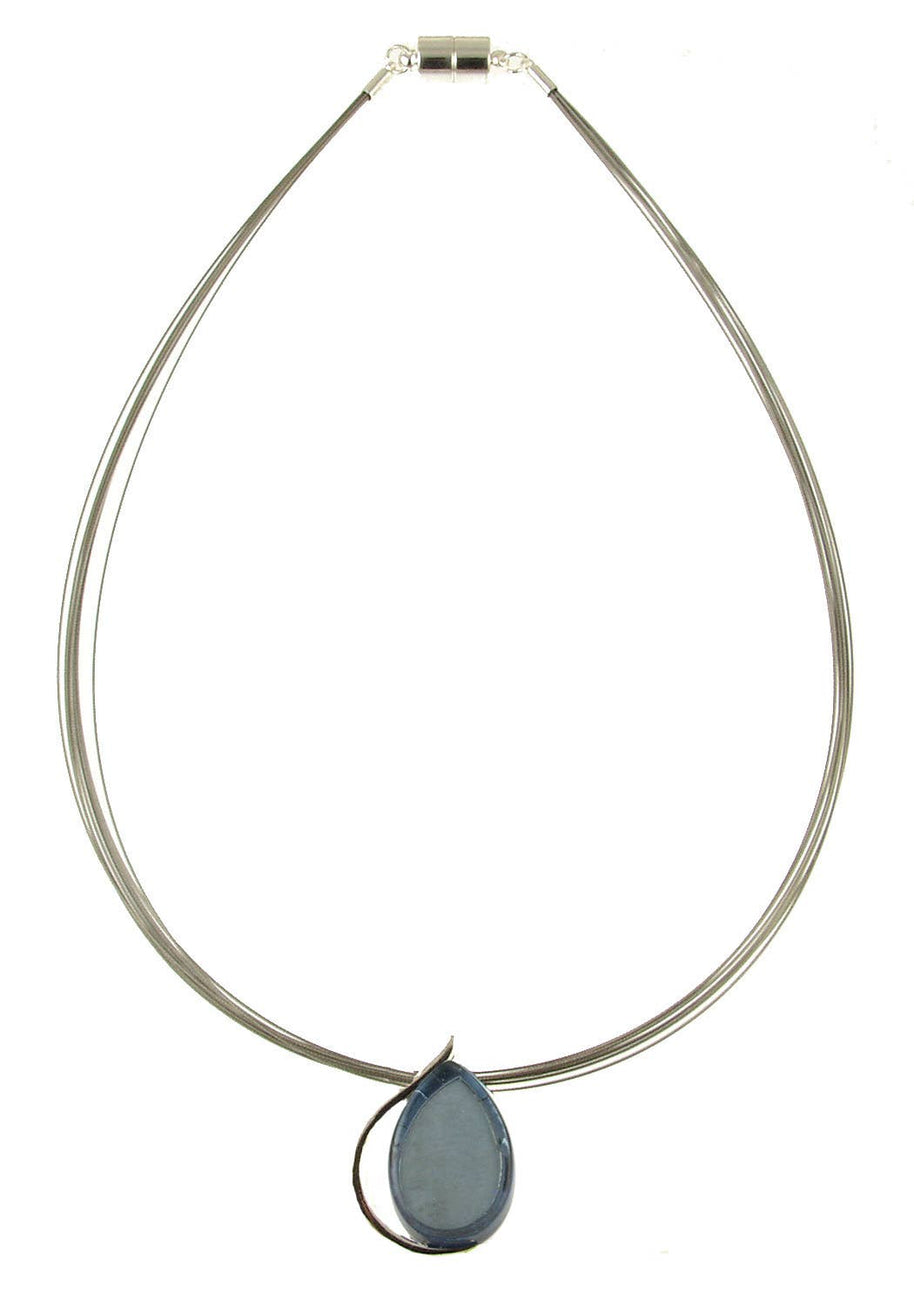 Origin Jewelry - Sapphire teardrop pendant: Sapphire Blue