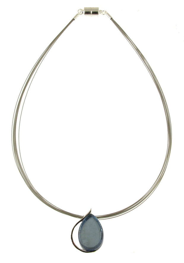 Origin Jewelry - Sapphire teardrop pendant: Sapphire Blue