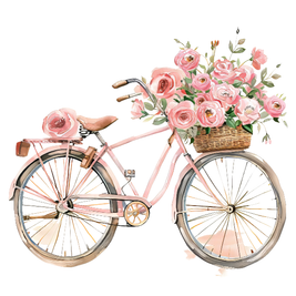 Bike of Roses DIY Painting Art Kit